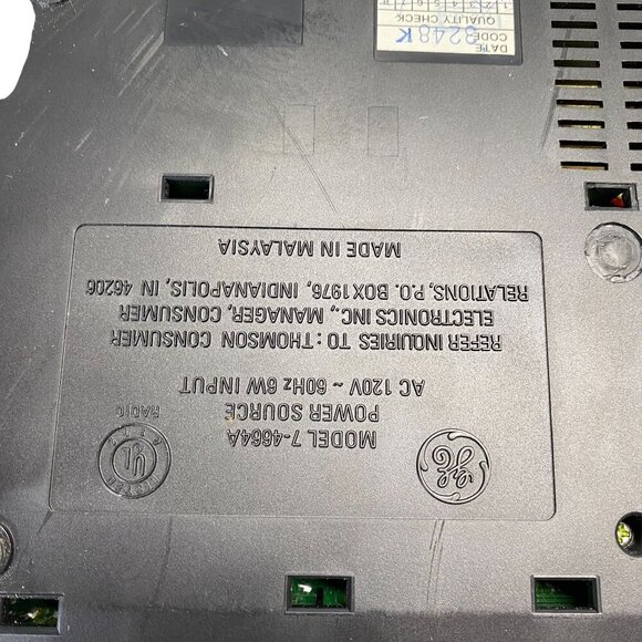 Vintage GE 7-4664B AM/FM Stereo Clock Radio With Dual Wake System & Snooze - Picture 3 of 5